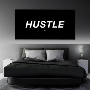 Hustle 247 Clock Canvas