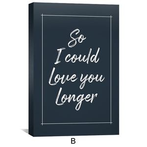 I Wish I Met You Sooner Canvas Art Clock Canvas