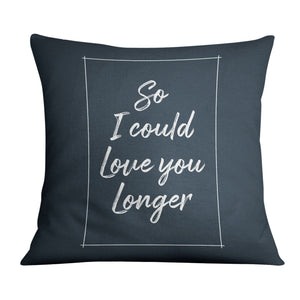 I Wish I Met You Sooner Cushion Cushion B / 45 x 45cm Clock Canvas
