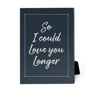 I Wish I Met You Sooner Desktop Canvas Desktop Canvas B / 13 x 18cm Clock Canvas