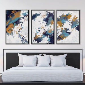 Icy Symphony Canvas Art Clock Canvas