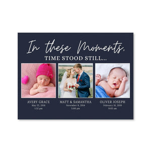 In These Moments Canvas Art Clock Canvas