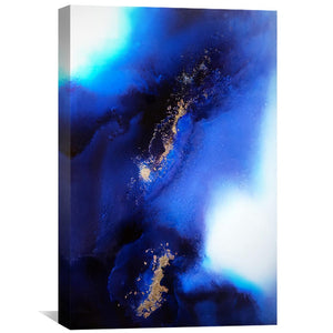 Indigo Expanse Canvas Art 30 x 45cm / Unframed Canvas Print Clock Canvas