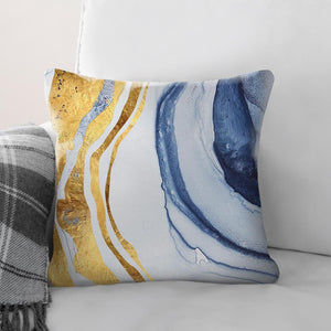 Indigo Flow A Cushion Cushion Cushion Square Clock Canvas