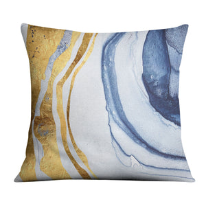 Indigo Flow A Cushion Cushion Cushion Square Clock Canvas