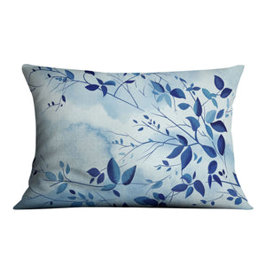 Indigo Leaves Cushion Cushion Cushion Landscape Clock Canvas