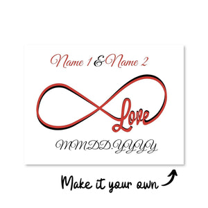 Infinite Love Canvas Art Clock Canvas