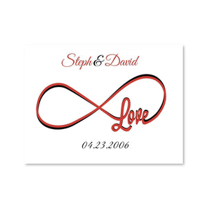 Infinite Love Canvas Art 45 x 30cm / Standard Gallery Wrap Clock Canvas