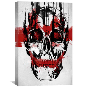 Ink Skull Canvas Art Clock Canvas