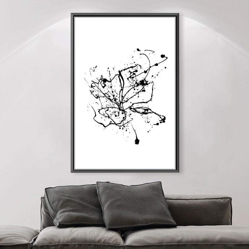 Ink Splash Canvas Art Clock Canvas