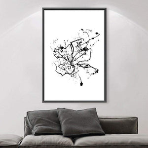 Ink Splash Canvas Art Clock Canvas