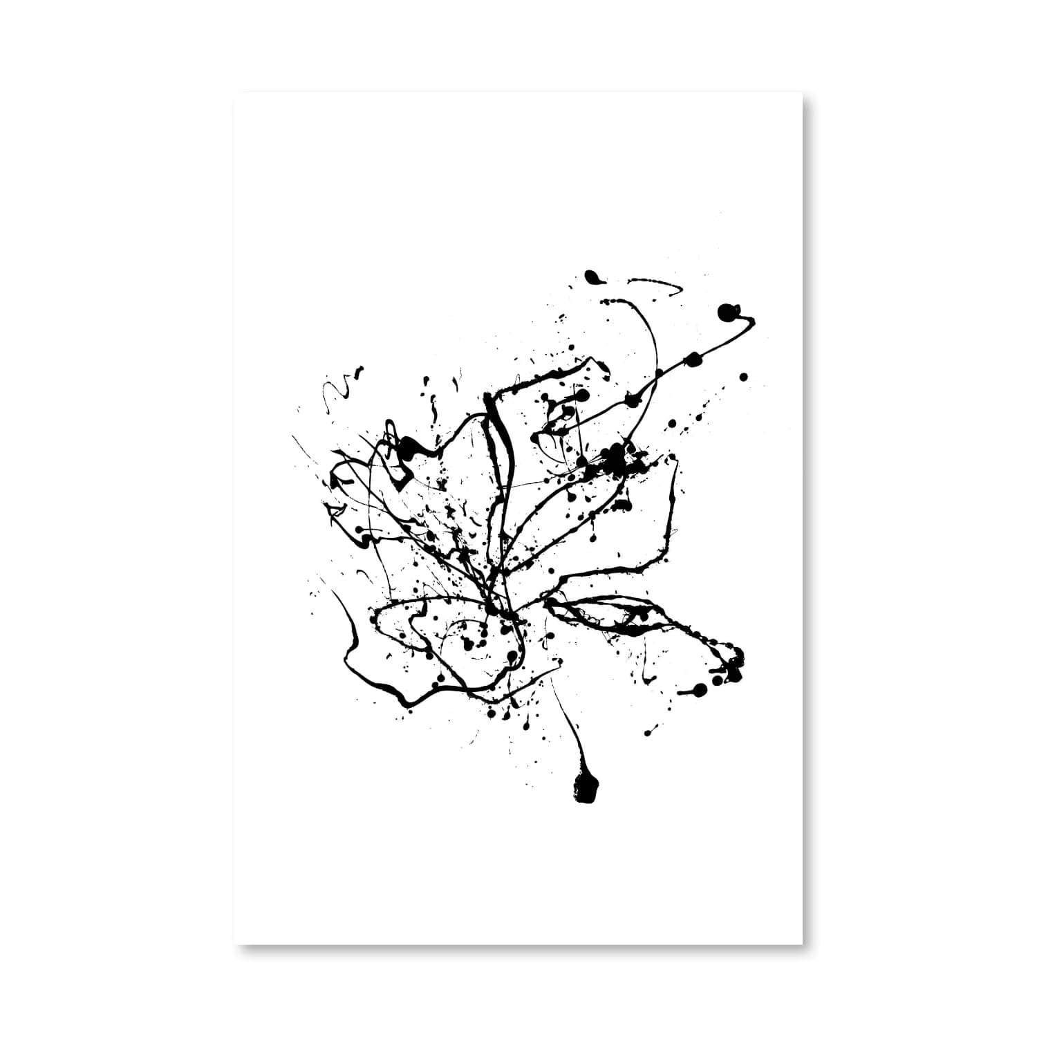 Ink Splash Canvas Art Clock Canvas