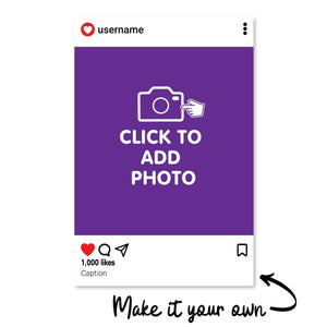 Insta Post Canvas Art Clock Canvas