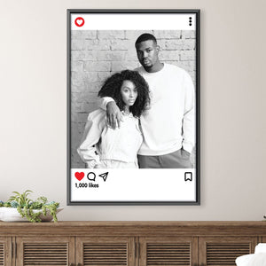 Insta Post Canvas Art Clock Canvas