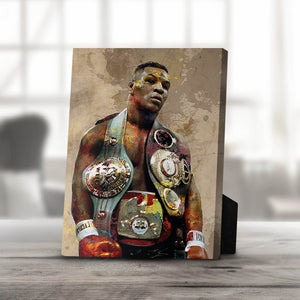 Iron Mike Desktop Canvas Desktop Canvas 25 x 20cm Clock Canvas