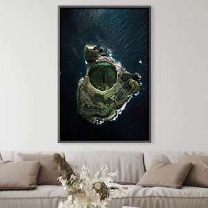 Island Eye Canvas Art Clock Canvas