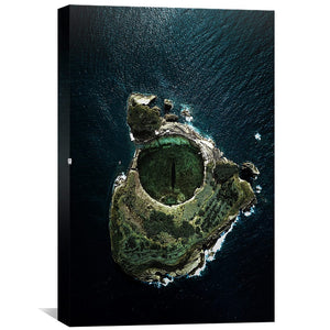 Island Eye Canvas Art 30 x 45cm / Unframed Canvas Print Clock Canvas