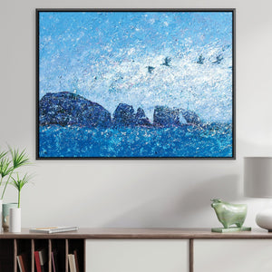 Island Mist Large Canvas Art Clock Canvas