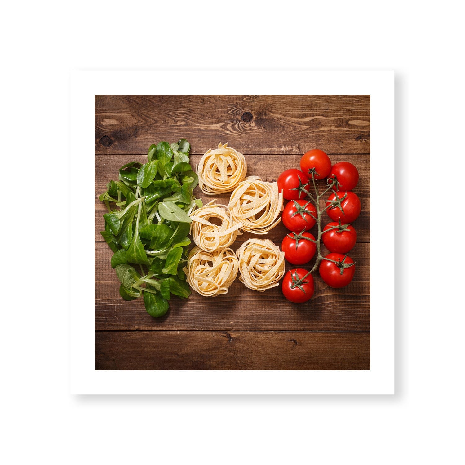 Italy Cuisine Print Art Clock Canvas