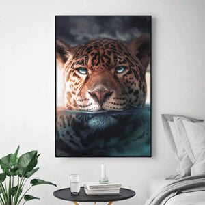 Jaguar Lake Canvas Art Clock Canvas