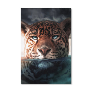 Jaguar Lake Canvas Art Clock Canvas