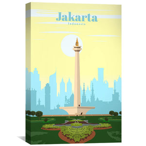 Jakarta Canvas - Studio 324 Art Clock Canvas