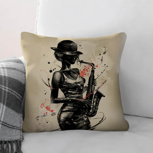 Jammin Artists A Cushion Cushion Cushion Square Clock Canvas