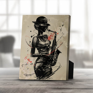 Jammin Artists A Desktop Canvas Desktop Canvas 20 x 25cm Clock Canvas