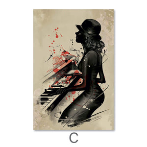 Jammin Artists Canvas Art Clock Canvas