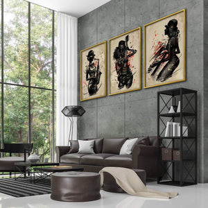 Jammin Artists Canvas Art Clock Canvas