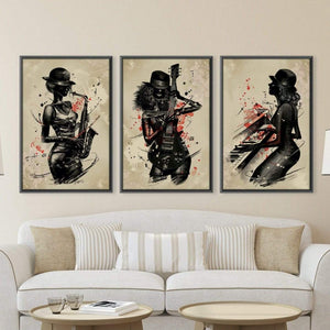 Jammin Artists Canvas Art Clock Canvas