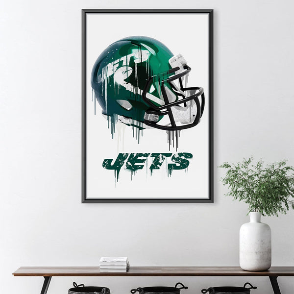 Jets Helmet Canvas – ClockCanvas
