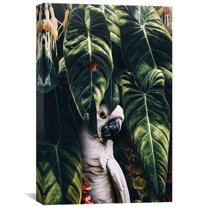 Jungle Parrot Canvas Art Clock Canvas
