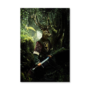 Jungle Warrior Canvas Art Clock Canvas