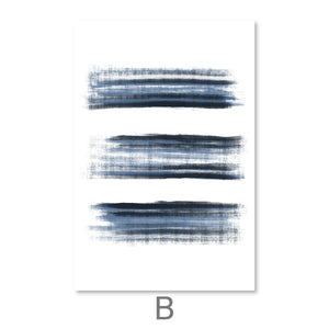 Kashmir Brush Canvas Art B / 40 x 60cm / Unframed Canvas Print Clock Canvas