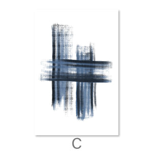 Kashmir Brush Canvas Art C / 40 x 60cm / Unframed Canvas Print Clock Canvas