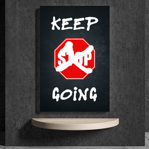 Keep Going Clock Canvas