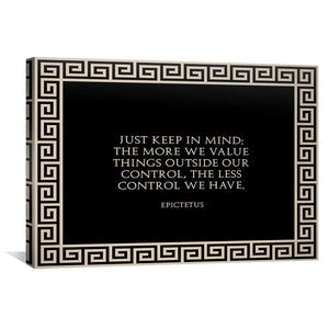 Keep in Mind Canvas Art 30 x 45cm / Standard Gallery Wrap Clock Canvas