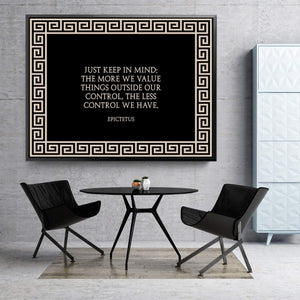Keep in Mind Clock Canvas