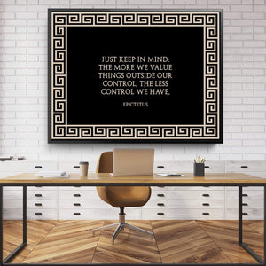 Keep in Mind Clock Canvas