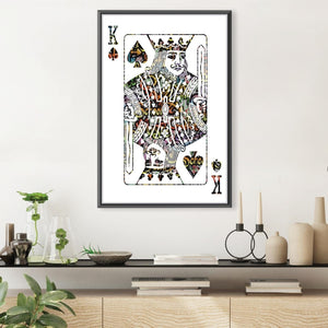 King of Spades - Graffiti Canvas Art Clock Canvas