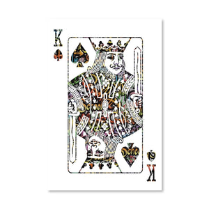 King of Spades - Graffiti Canvas Art Clock Canvas