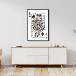 King of Spades - Graffiti Clock Canvas