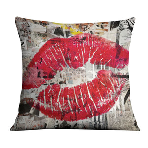 Kiss Collage Cushion Cushion Cushion Square Clock Canvas