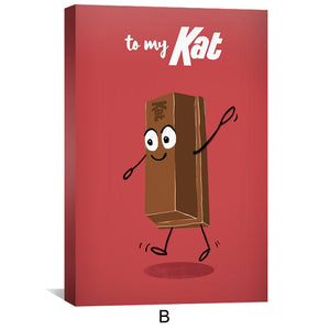 Kit to Kat Canvas Art Clock Canvas
