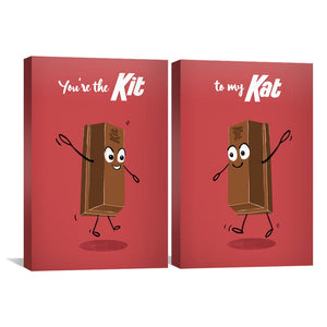 Kit to Kat Canvas Art Clock Canvas