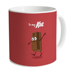 Kit to Kat Mug Mug B / White Clock Canvas