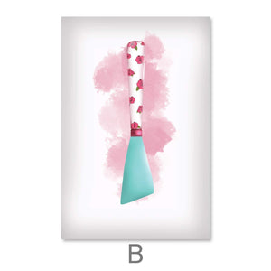 Kitchen Pastels Canvas Art B / 30 x 45cm / Unframed Canvas Print Clock Canvas