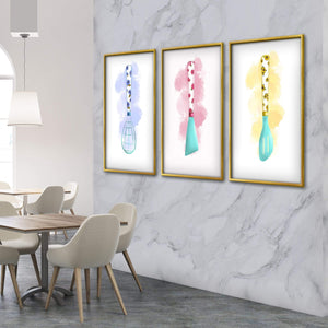 Kitchen Pastels Canvas Art Clock Canvas