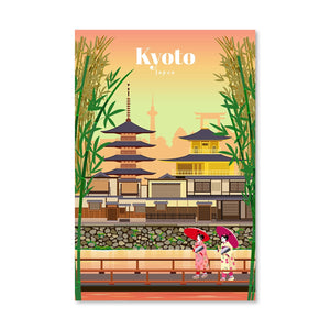 Kyoto Canvas - Studio 324 Art Clock Canvas